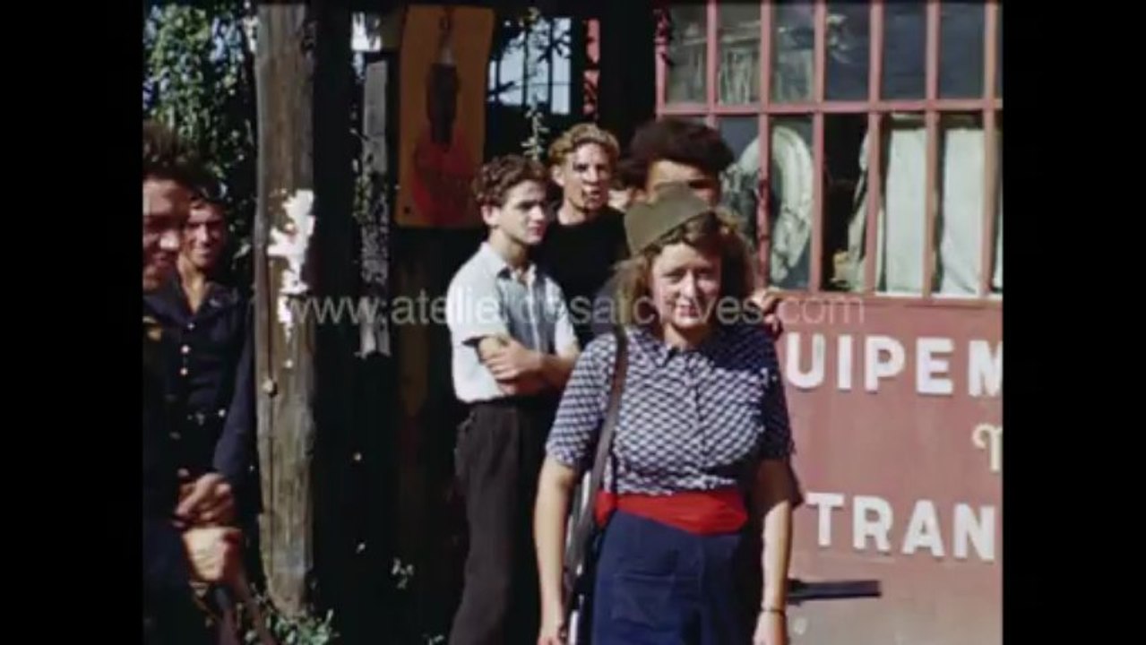 Images couleurs de la libération de Paris  Part 1