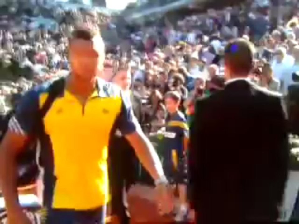 Ovation Tsonga contre Federer à Roland Garros 2013