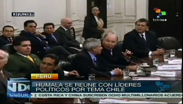 Ollanta Humala se reúne con líderes políticos por tema Chile