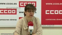 CC.OO sobre paro: 