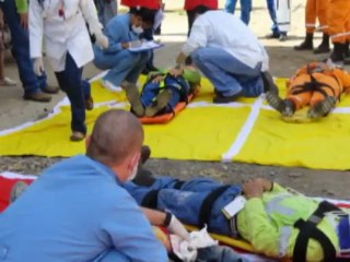 Todo un éxito fue el simulacro antisísmico que se realizó hoy en el municipio de Montelíbano