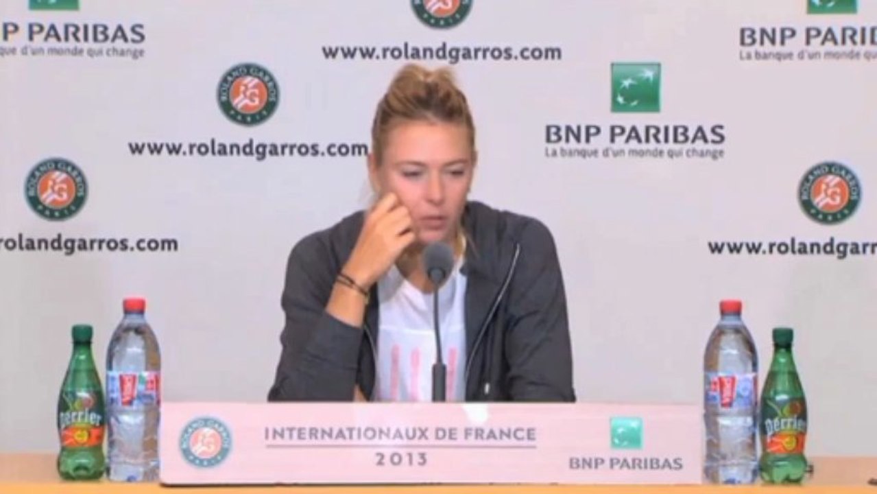 French Open: Scharapowa: 'Es waren wirklich komische Punkte dabei'