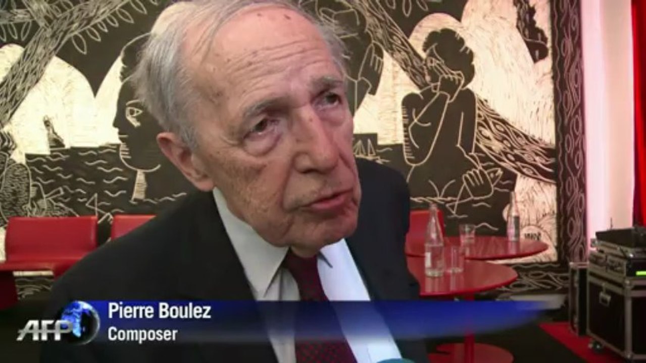 French composer Boulez presents collected works