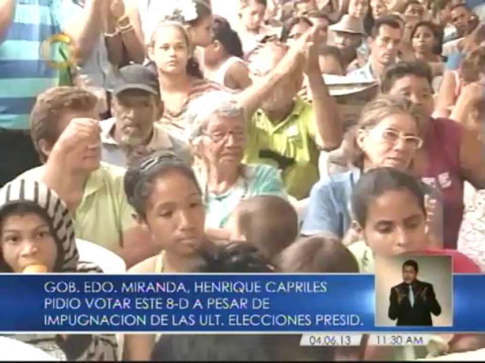 Capriles: "aunque ellos tengan el arbitro, nosotros el pueblo"