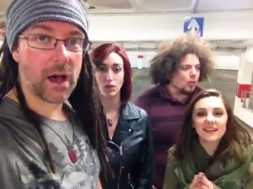 Cover of The Lion Sleeps Tonight in a car park!