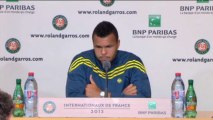 Roland Garros - Tsonga, encantado por su pase a semifinales