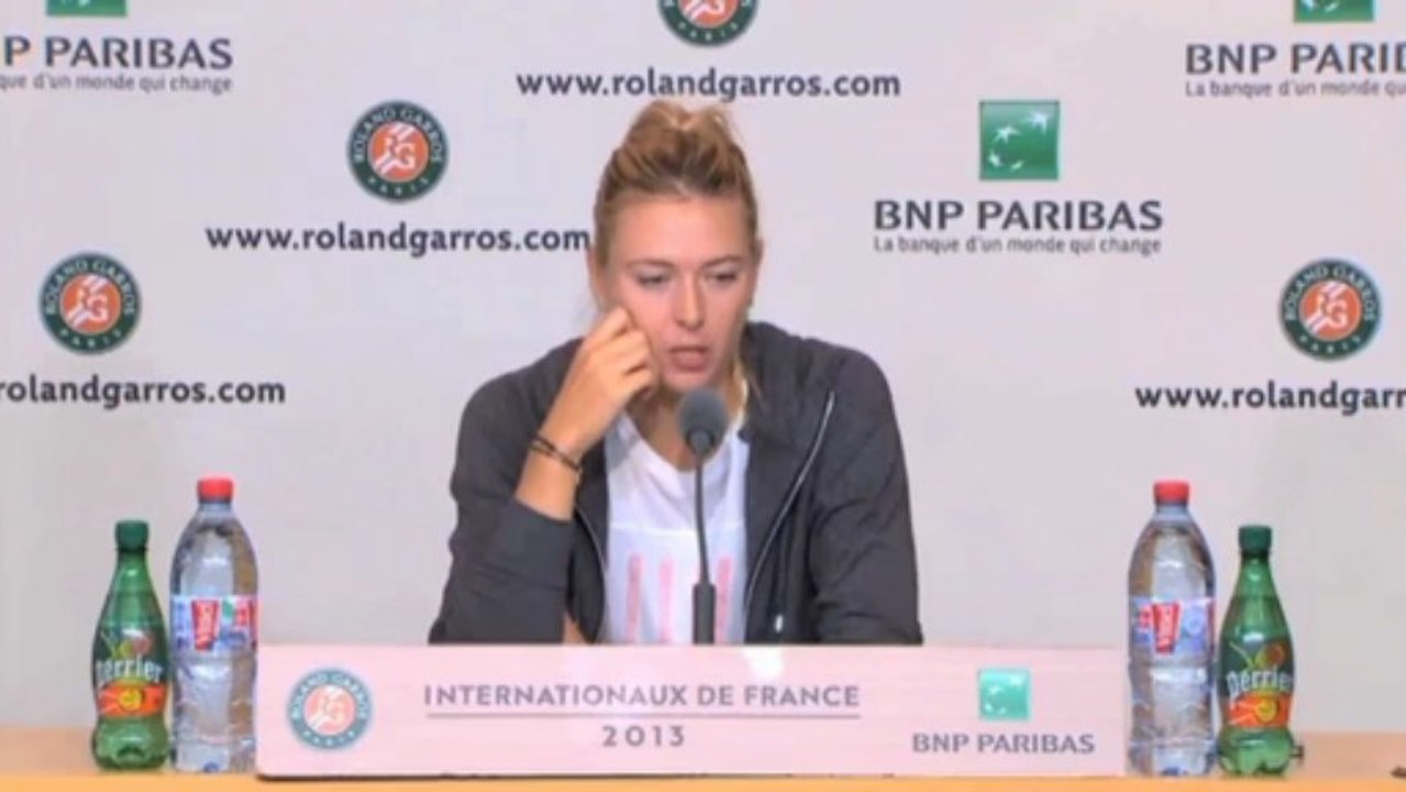 French Open: Scharapowa: "Es waren wirklich komische Punkte dabei"