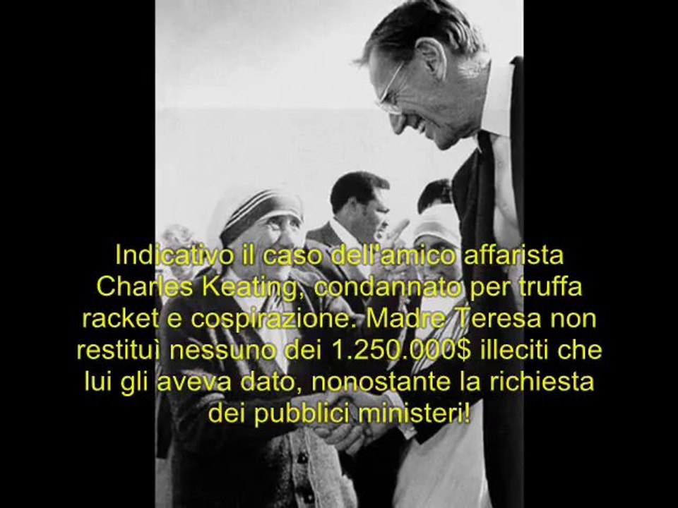 IL LATO OSCURO DI MADRE TERESA DI CALCUTTA