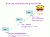 How to Break Windows 8 Admin Password if Forgot or Lost