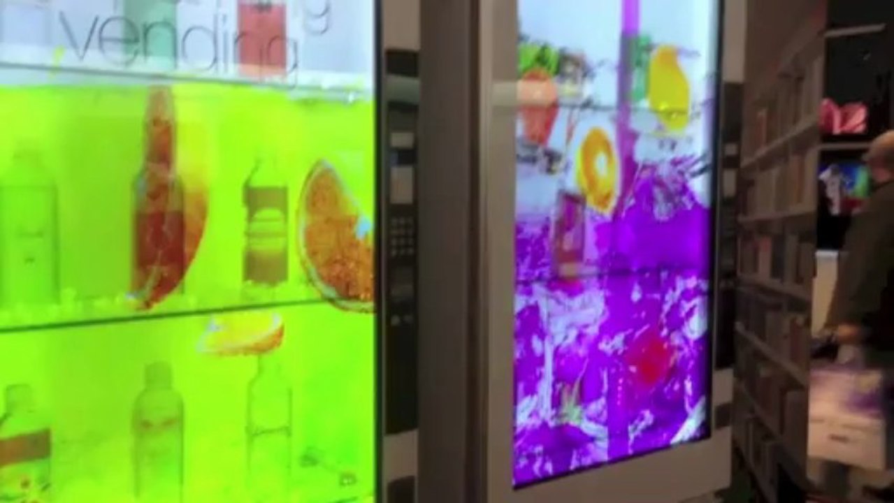 Ecran transparent tactile (mise en avant des produits de luxe)