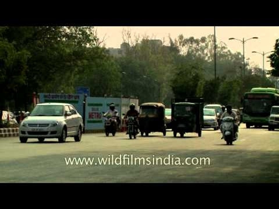 Work in progress- Delhi Metro at South Extension Part-1, Delhi