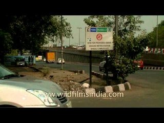 GAIL bus stand and site for metro construction- Bhikaji Cama Palace