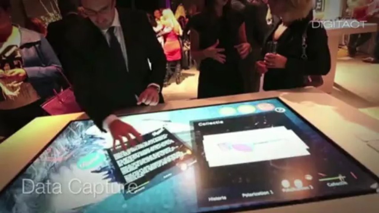 Table tactile pour le secteur du luxe