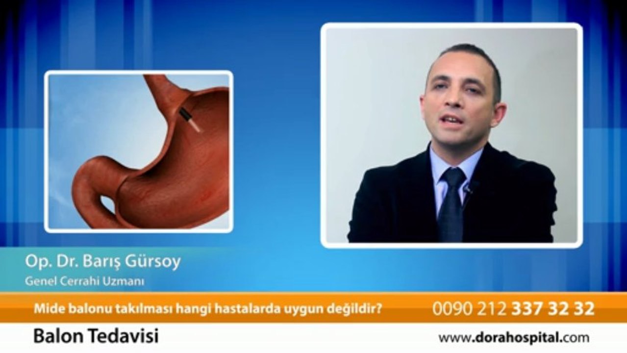 Mide balonu takılması hangi hastalarda uygun değildir? Op.Dr.Barış Gürsoy