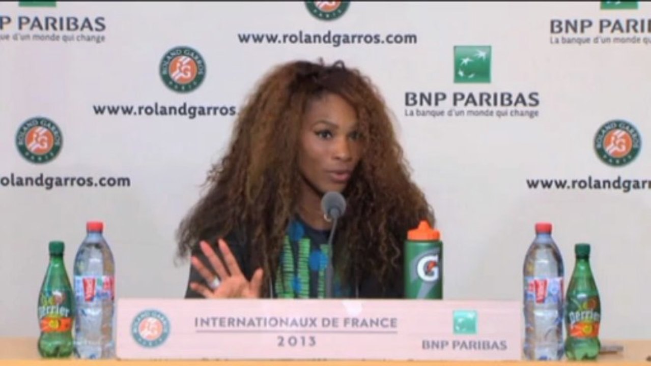 French open: serena gesteht süßigkeiten-schwäche