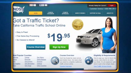 DMV-Licensed California Traffic Violator School Course Demo