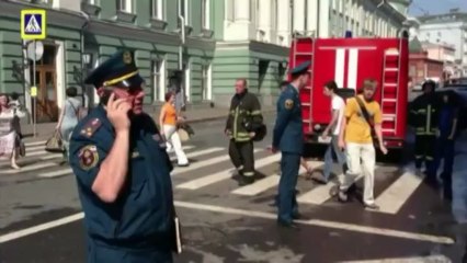 Incendie à l'heure de pointe dans le métro de Moscou
