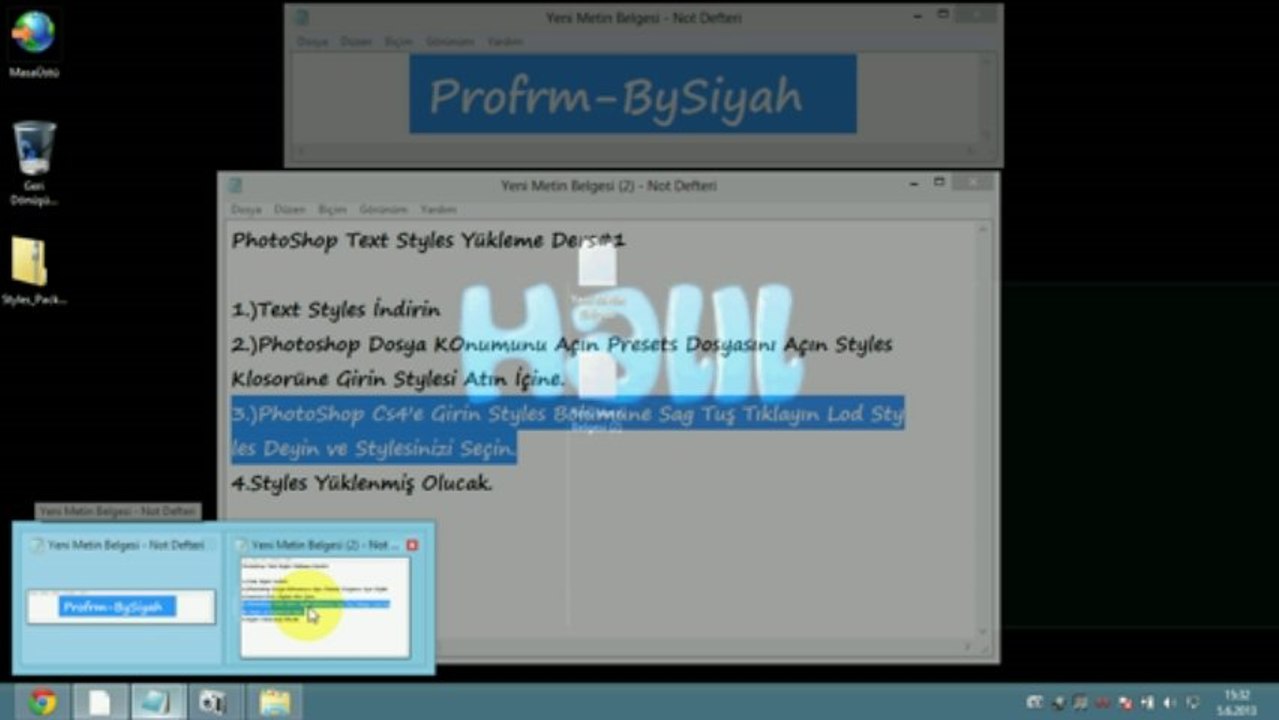 PhotoShop Styles Yükleme |Profrm|