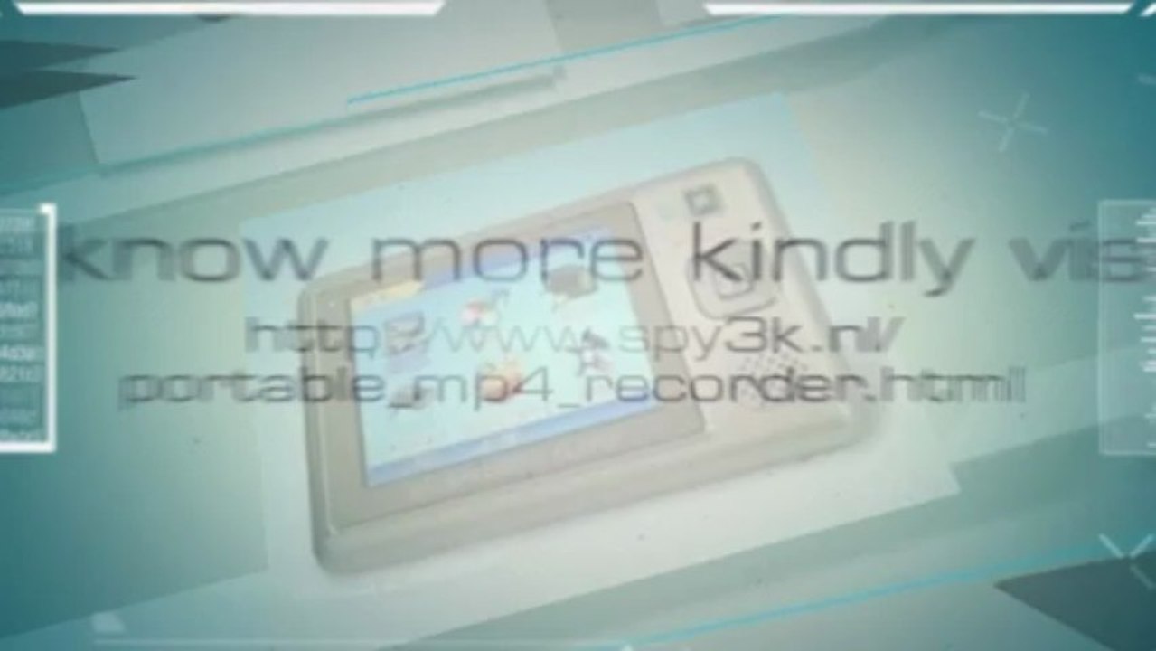 Portable MP4 Recorder with Build-In IR Camera