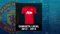Las 10 últimas camisetas locales del Manchester United