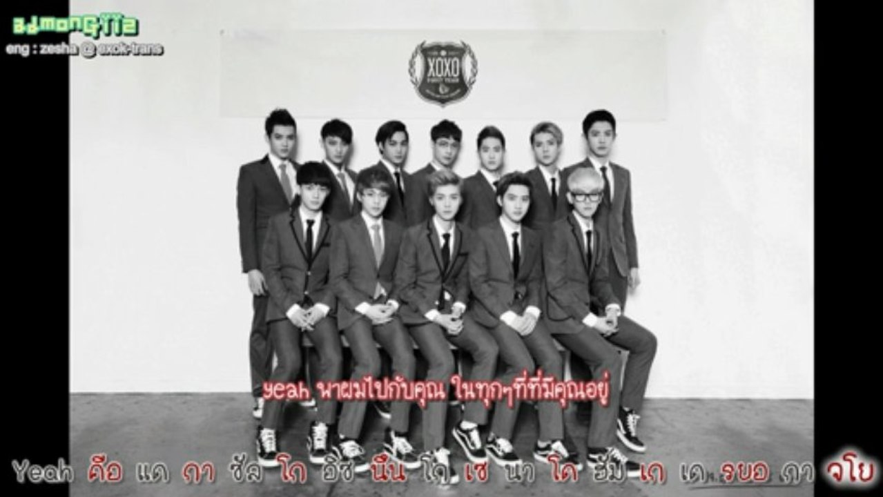 [KARAOKE - TH sub]  나비소녀 (Don't Go) - EXO (xoxo KISS&HUG)