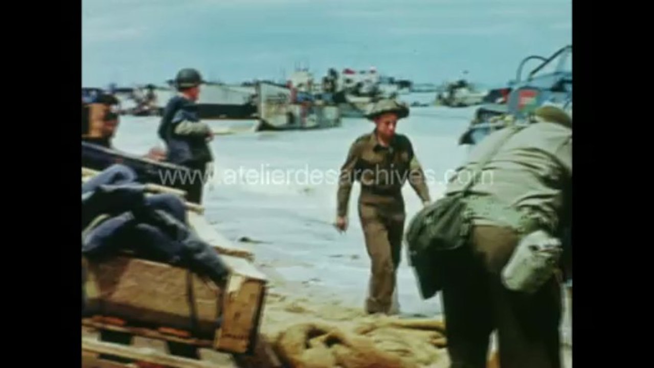 Le débarquement en couleur et en HD