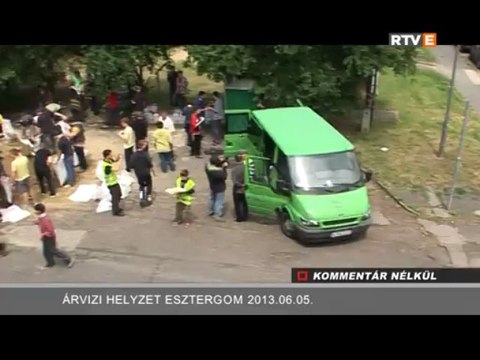 Kommentár Nélkül Árvizi helyzet Esztergom 2013.06.05.