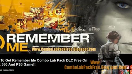 Remember Me Combo Lab Pack DLC - Xbox 360 - PS3