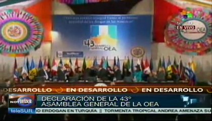 Concluye 43 Asamblea General de OEA en Guatemala