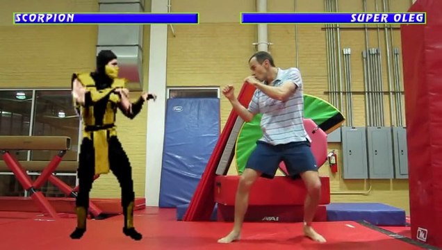 Mortal Kombat in real Life : Scorpion vs SuperOleg