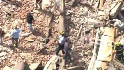 Prédio desaba na Filadélfia