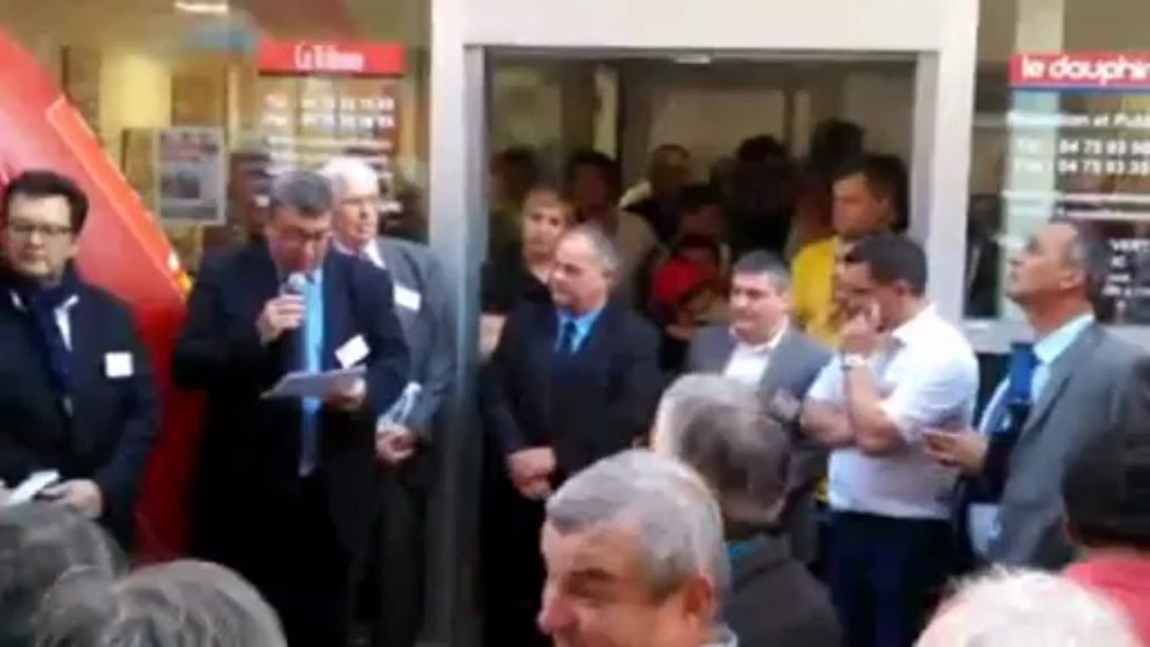 Inauguration de l'agence du Dauphiné Libéré à Aubenas