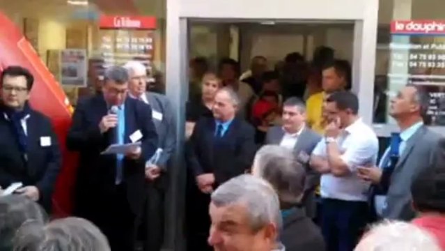 Inauguration de l'agence du Dauphiné Libéré à Aubenas