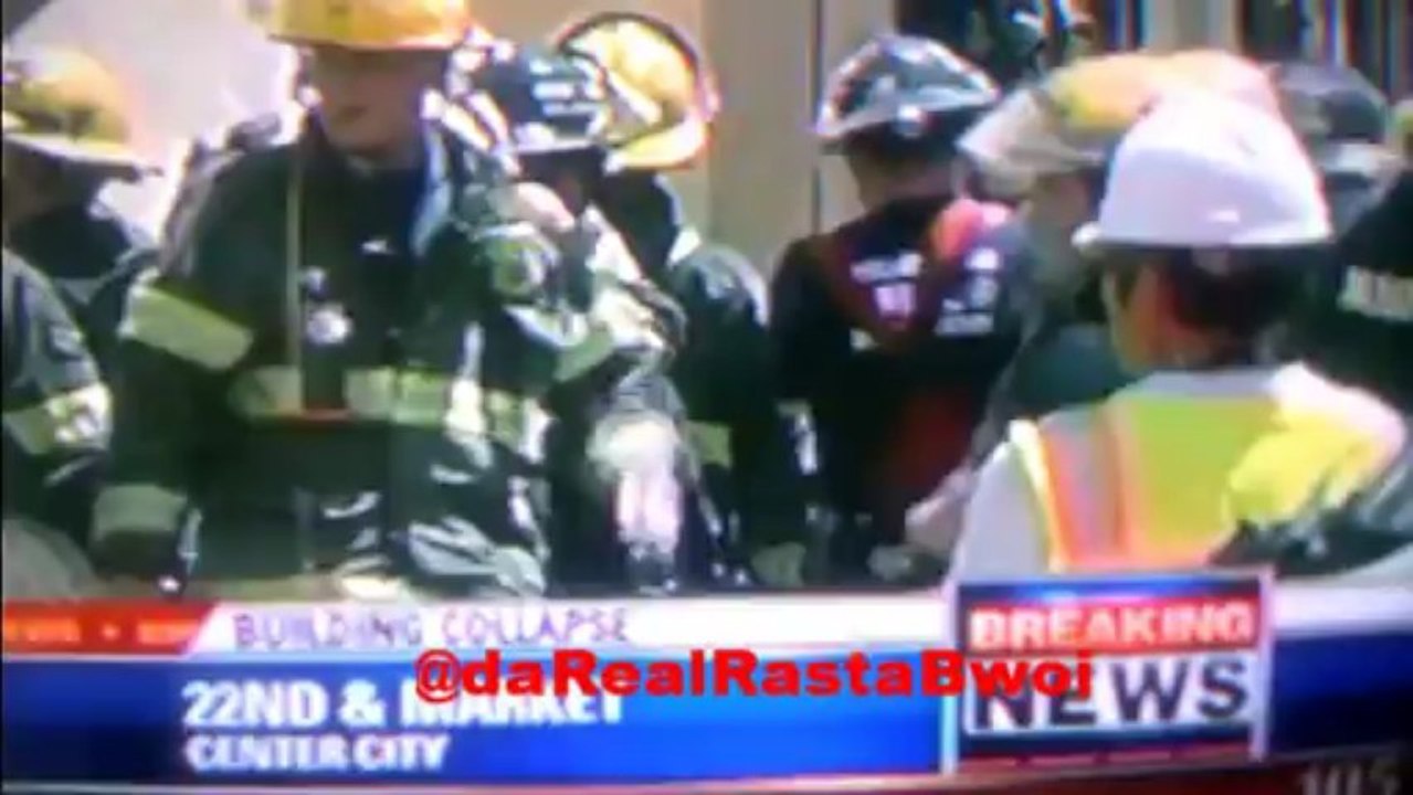 Eye Witness Philadelphia building Collapse 6/5/13