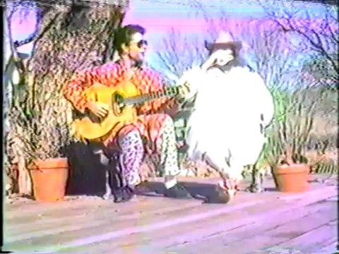 Joe with Web Slate playing guitars on Saturday February 2 1991 at Marge the cello player's house in Tucson Arizona PLUS later on at the Rincon Valley General Store in Vail Arizona