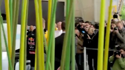 Sebastian Vettel test drives a trio of electric cars from Renault