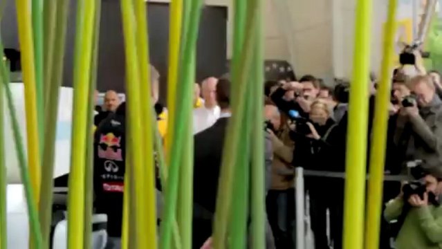 Sebastian Vettel test drives a trio of electric cars from Renault