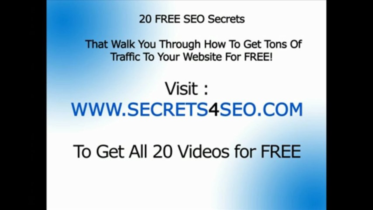 Better than an SEO agency and free, get 20 free SEO videos