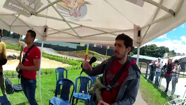 Ensayos The Crystal Wall previo a las proximas Valida bmx. Bogota, Colombia