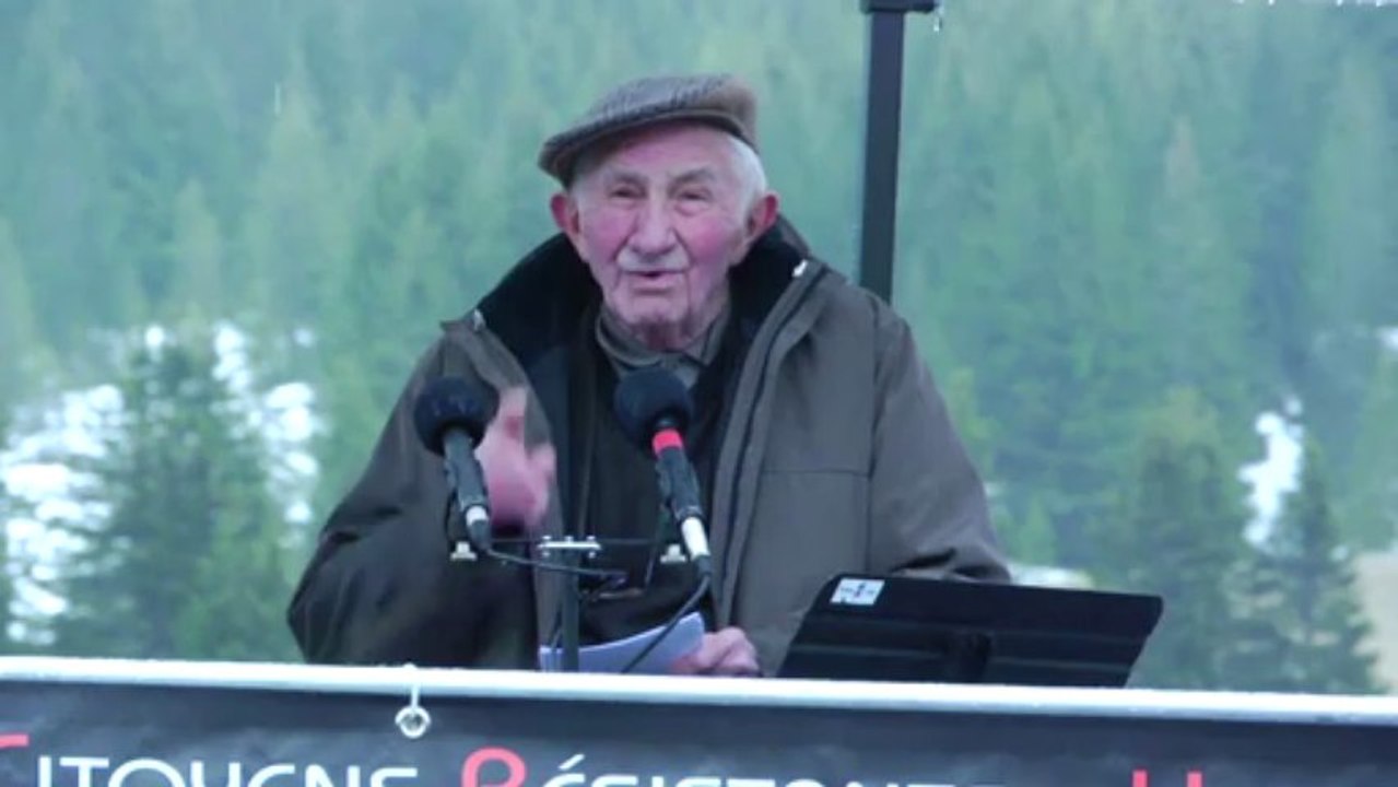 Achille Blondeau au Plateau des Glières en 2013