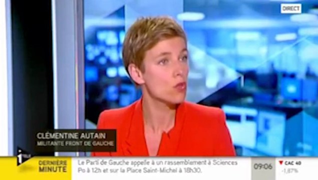 Mort de Clément : Autain met en cause la banalisation des propos d'extrême droite