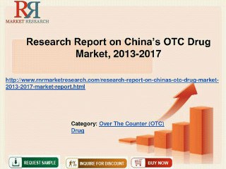 Research Report on China OTC Drug Market, 2013-2017