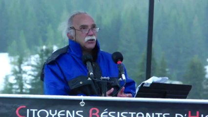 Michel Warschawski au Plateau des Glières en 2013