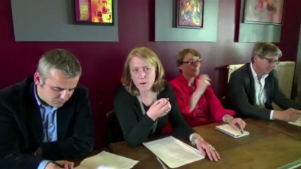 Danielle Simonnet en Conférence de presse PG Municipales