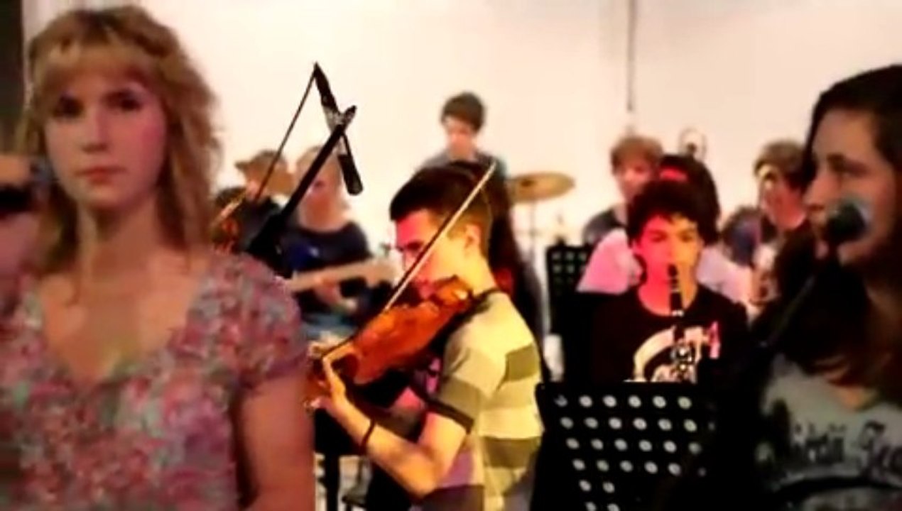 Concert 4 eme de la classe jazz de Monségur  avec les jeunes musiciens serbes du conservatoire de Niš