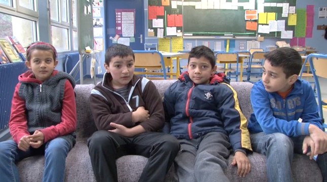 Scolarisation des enfants Roms, école Marie Curie de Bobigny