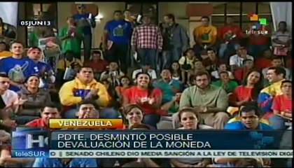 Presidente Maduro desmintió devaluación de la moneda