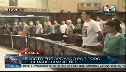 Congreso brasileño rinde homenaje a Hugo Chávez