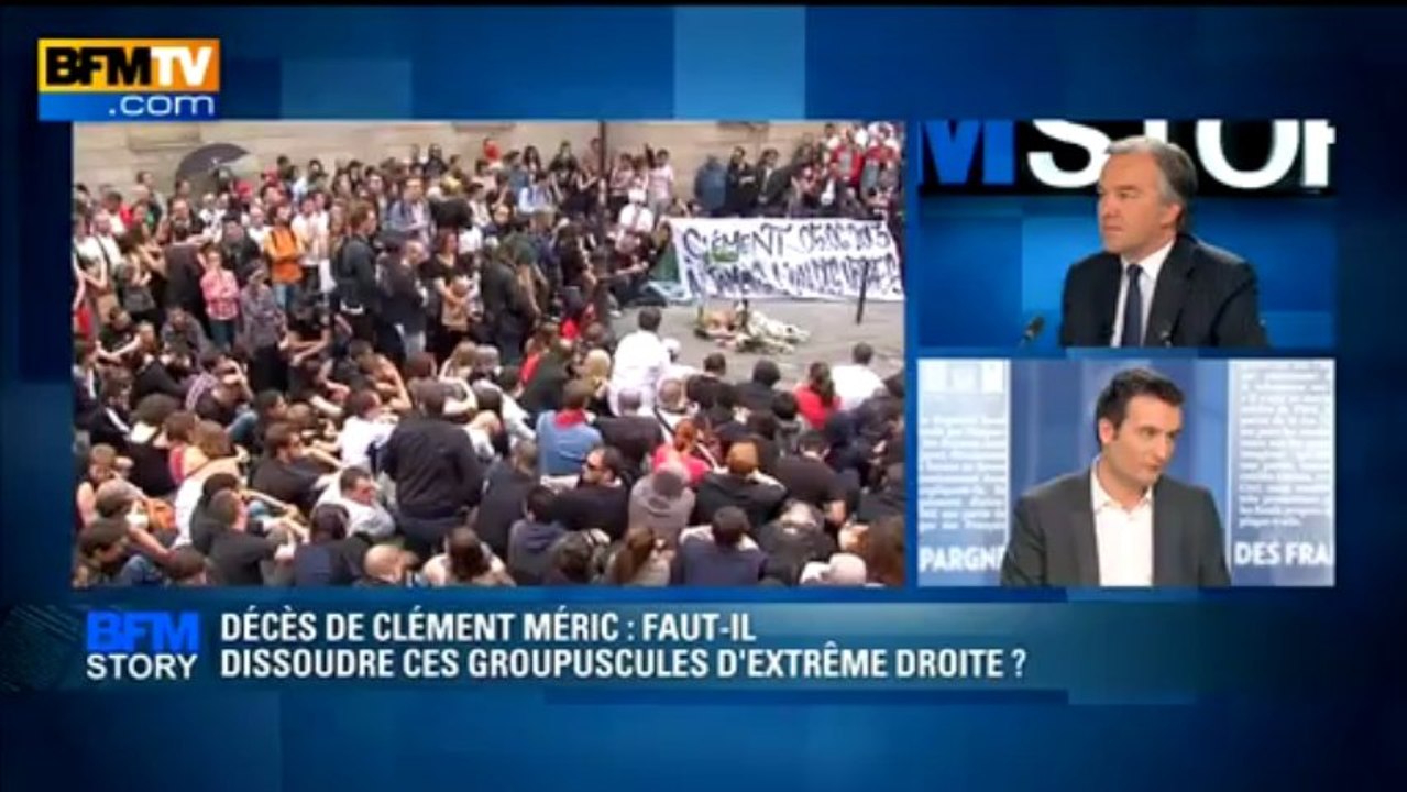 BFM STORY: Décès de Clément Méric, le Front National dément tout lien avec les agresseurs présumés - 06/06