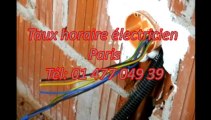 Taux horaire électricien Paris Tél: 01 477 049 39